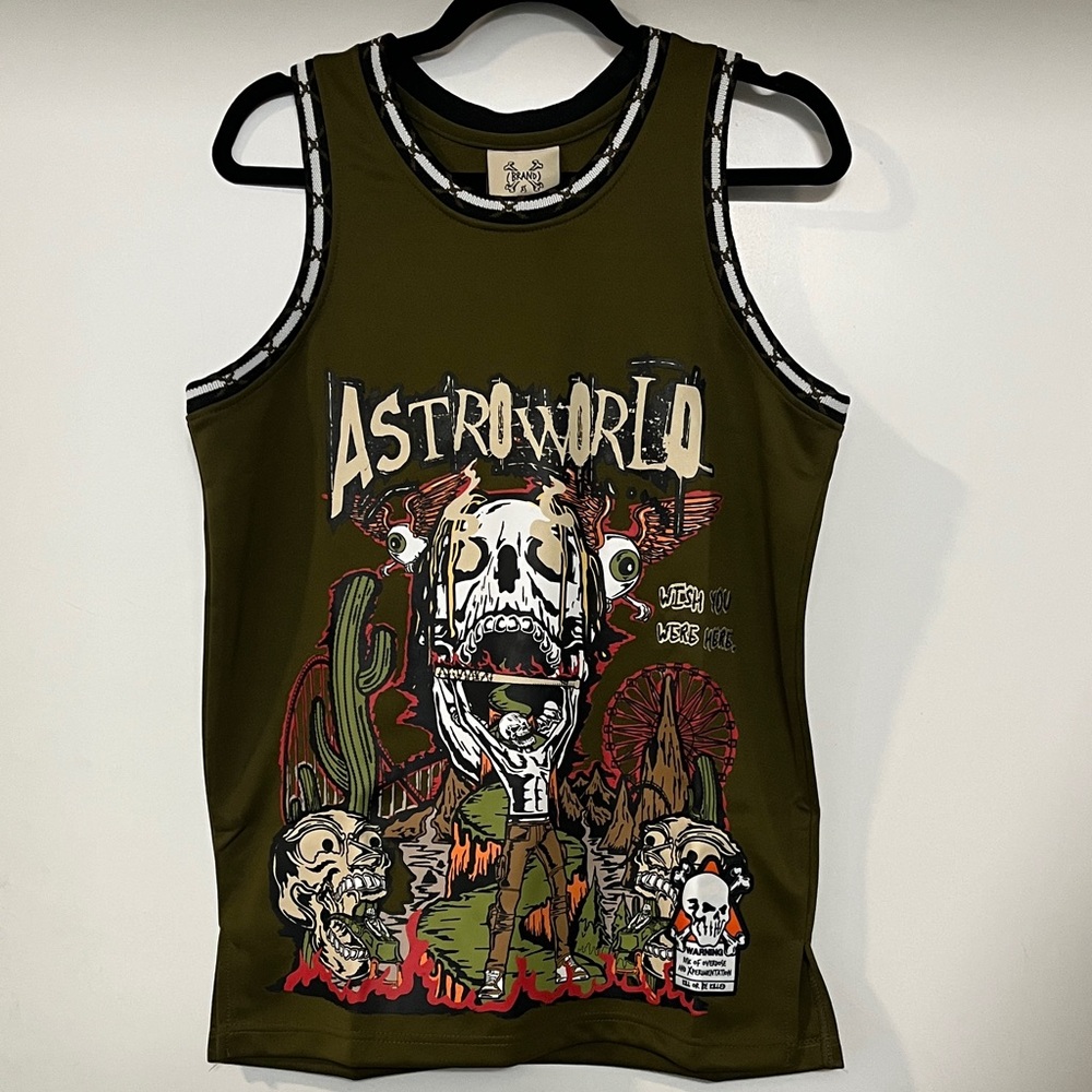 🔥🌍🔥 Travis Scott Astroworld Men's Graphic Jersey - Size XS
